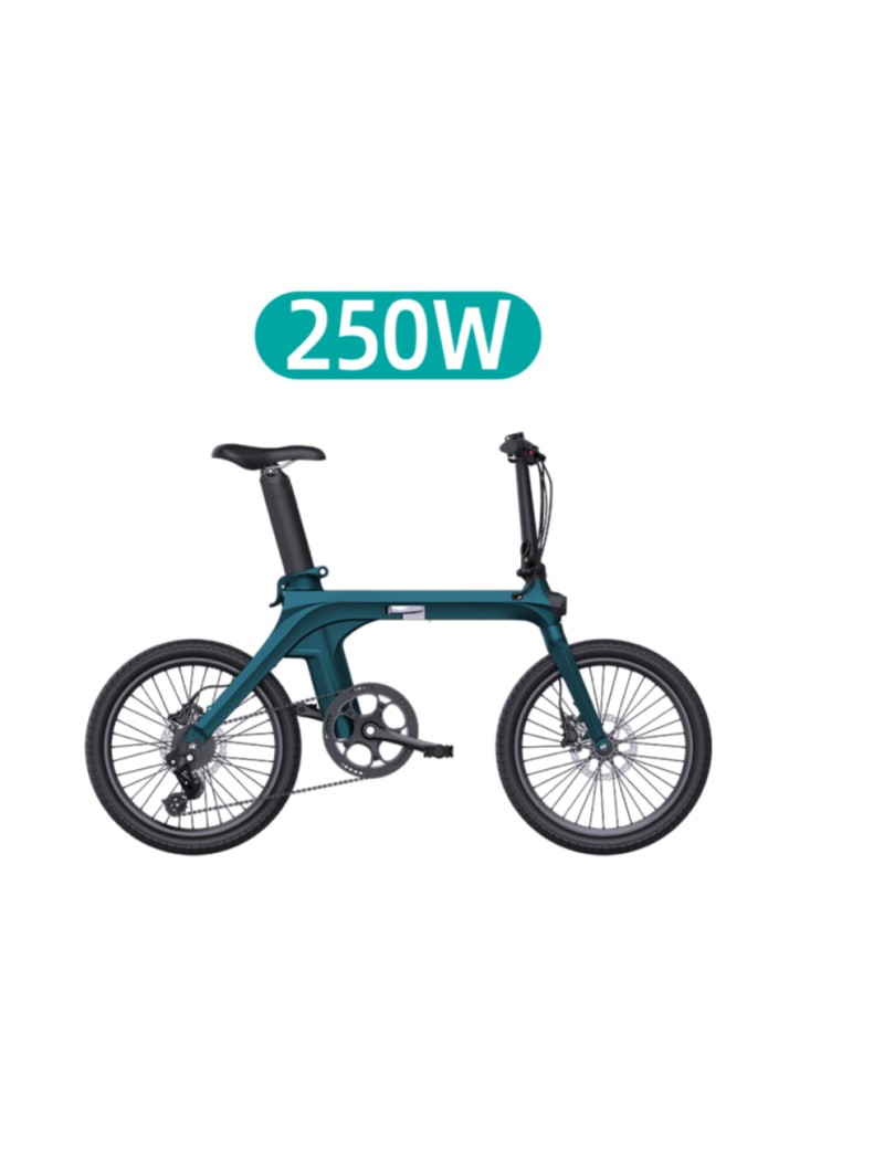 Bicicletta elettrica pieghevole e-bike, 250W, 36V 11.6AH, Fiido X