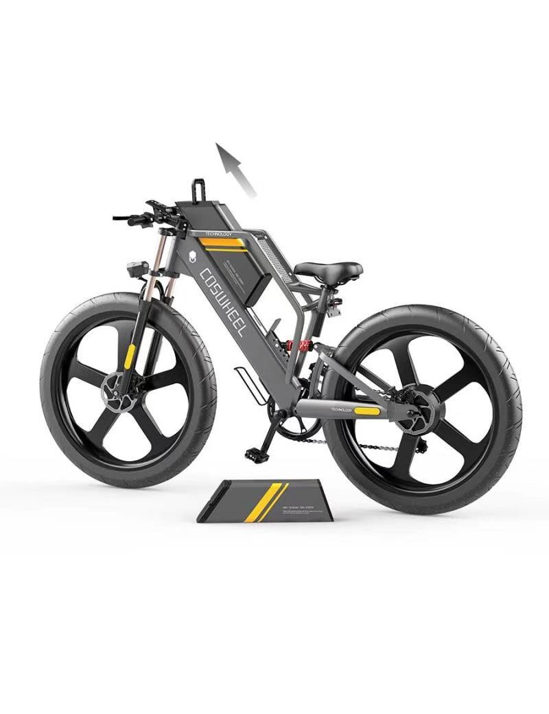E-Bike GT20 20x4.0" Fat Tire | Batteria 48V 25Ah, Autonomia 150km, Freni Idraulici E Sospensioni