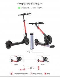 FitRider T2 Monopattino Elettrico 350W 36V 10Ah Monopattini Elettrici